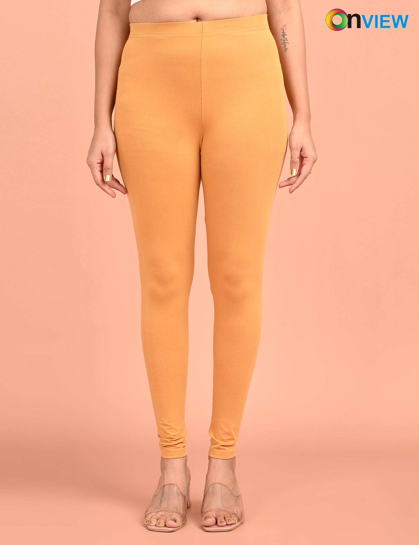 ONVIEW | 020 | Skin Cotton Lycra Ankle Length Legging 220gsm