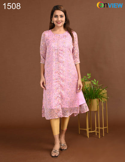 ONVIEW | 1508 | SATIN A LINE SIDE OPEN WITH LINING