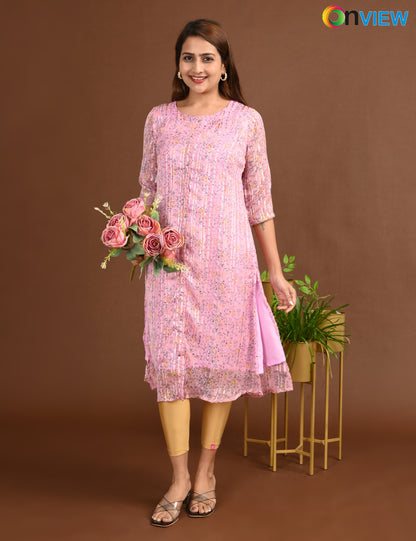 ONVIEW | 1508 | SATIN A LINE SIDE OPEN WITH LINING