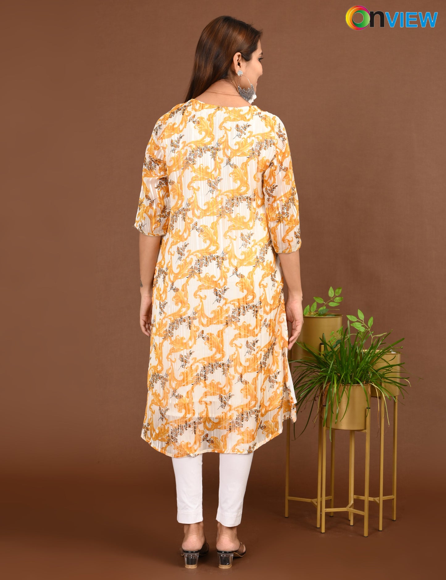 ONVIEW | 1509 | SATIN A LINE SIDE OPEN WITH LINING