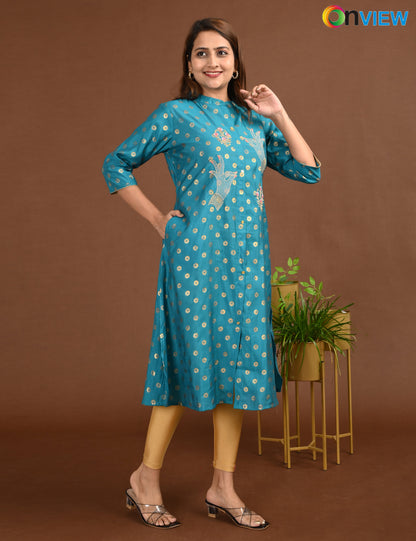 ONVIEW | 1756 | SILK A LINE SIDE OPEN WITH LINING