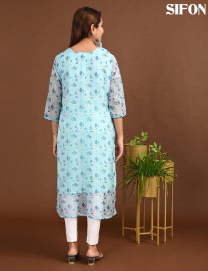 SIFON | 1681 | ORGANZA SIDE OPEN WITH LINING