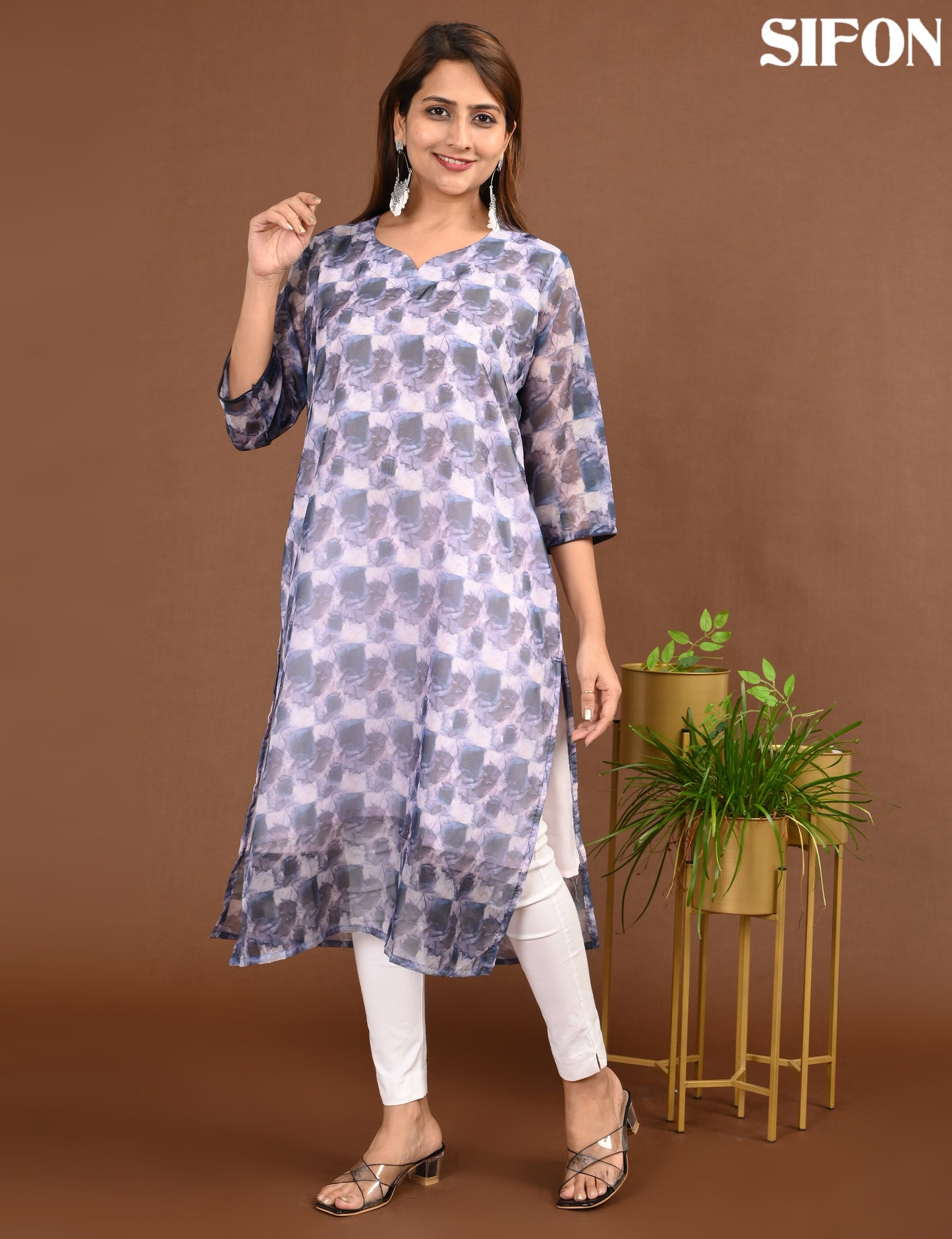 SIFON | 1688 | ORGANZA SIDE OPEN WITH LINING