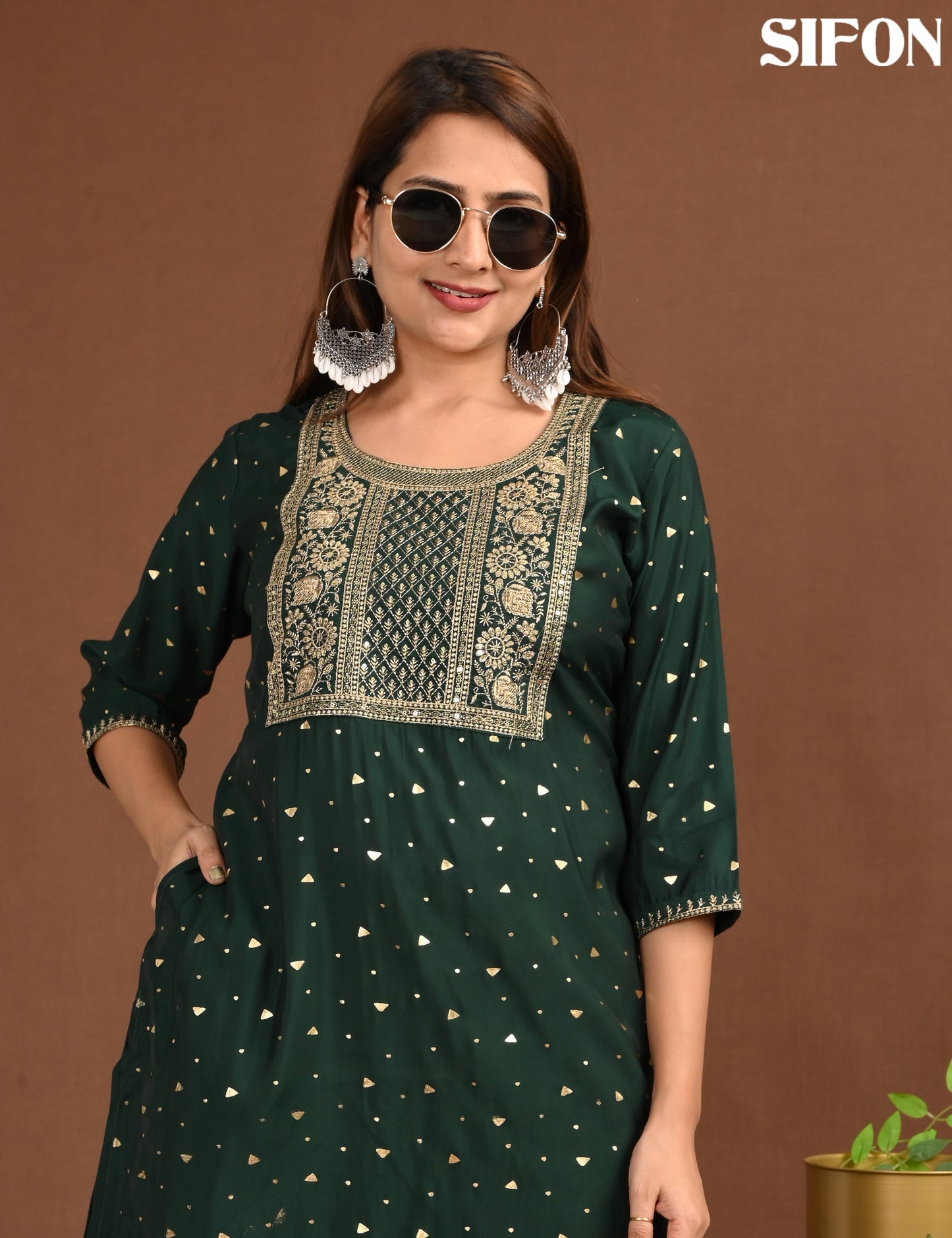 SIFON | 1697 | ROMAN SILK BIG EMBOIDERY