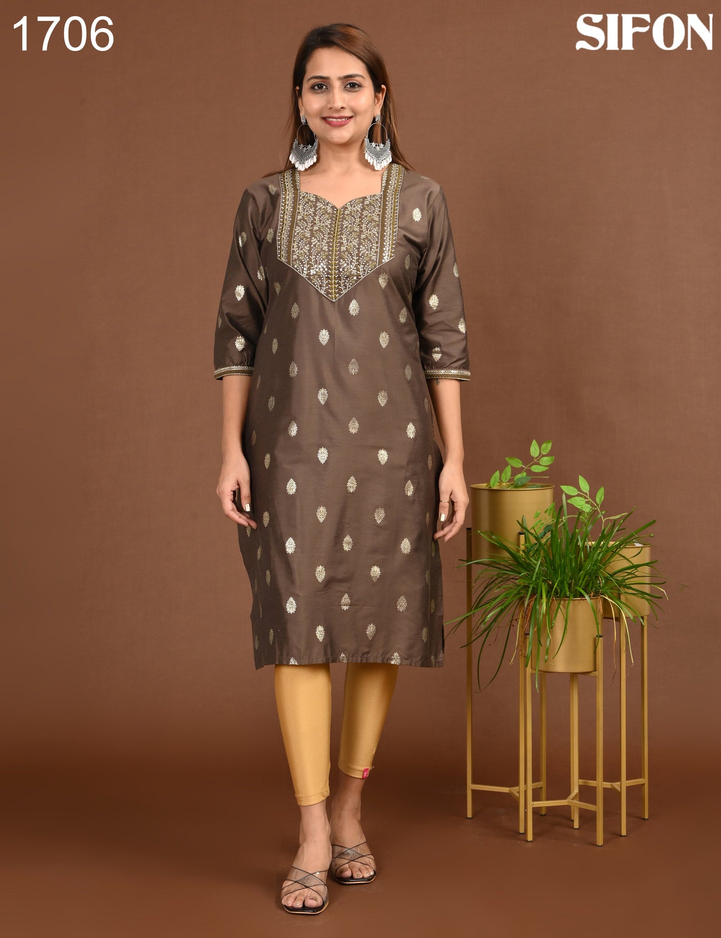 SIFON | 1706 | ROMAN SILK BIG EMROIDERY | 1706