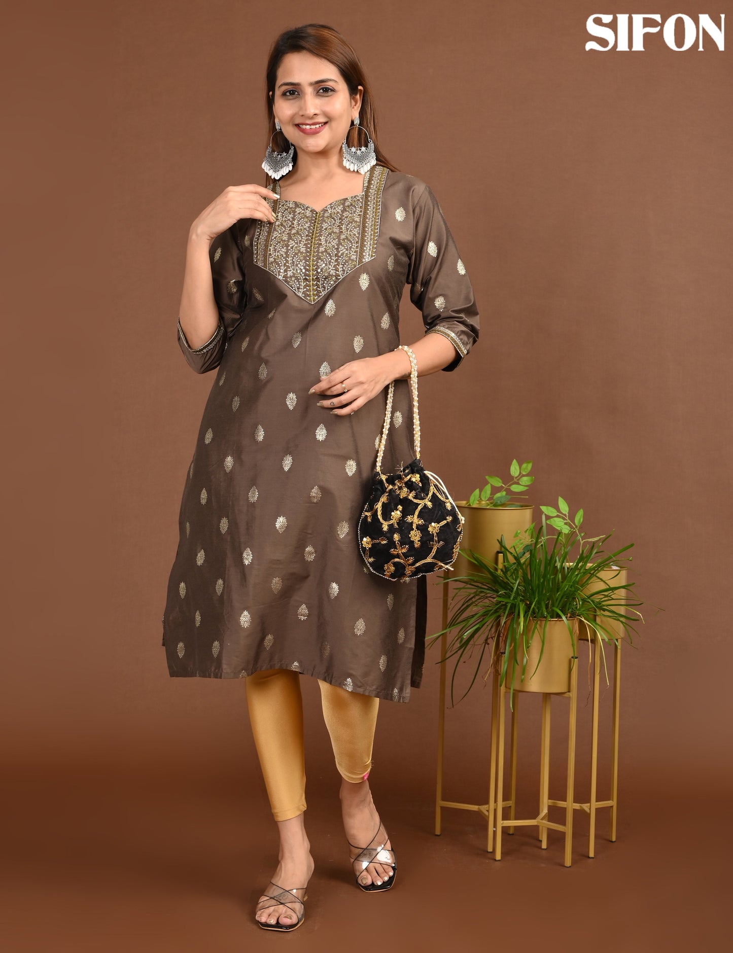 SIFON | 1706 | ROMAN SILK BIG EMROIDERY | 1706