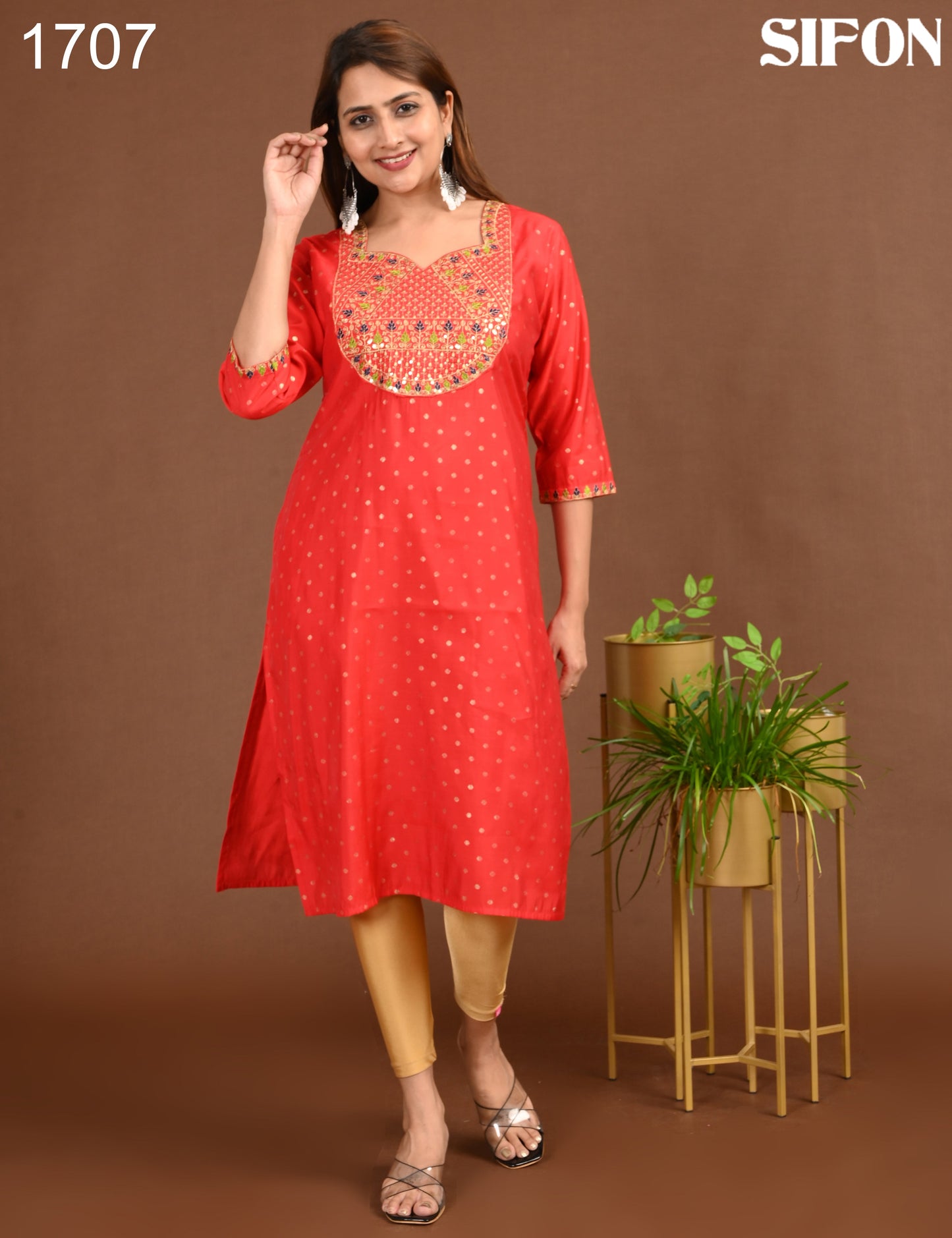 SIFON  | 1707 | ROMAN SILK BIG EMBROIDERY